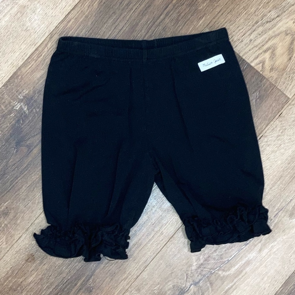 Madison Grace Black Ruffle Shorts Bottoms Summer Spring Size 14 Girl